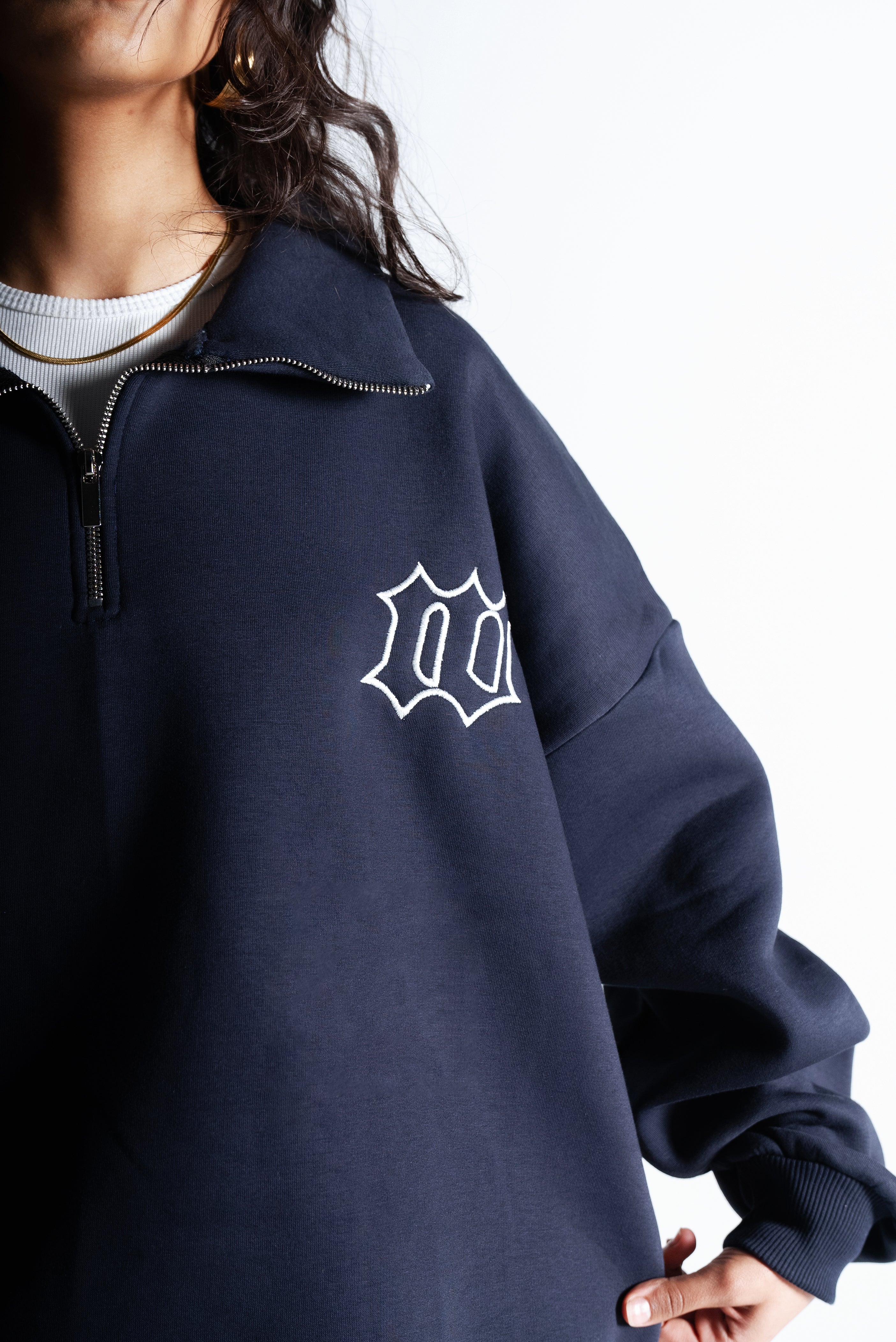 Reborn quarter zipper "Navy"