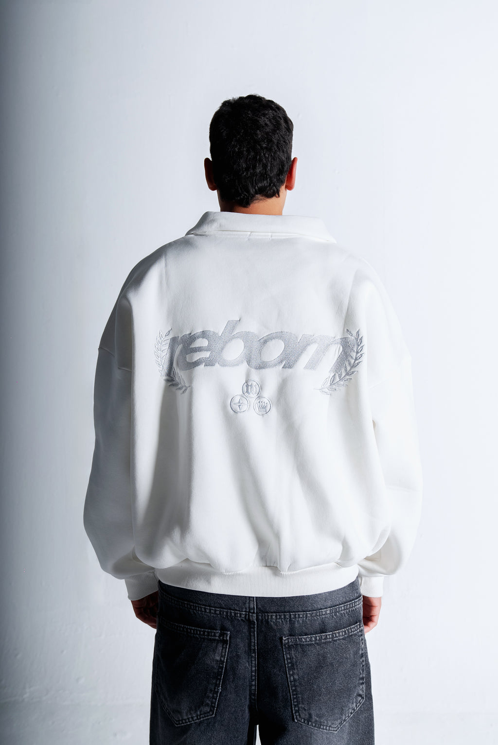 Reborn quarter zipper "White"