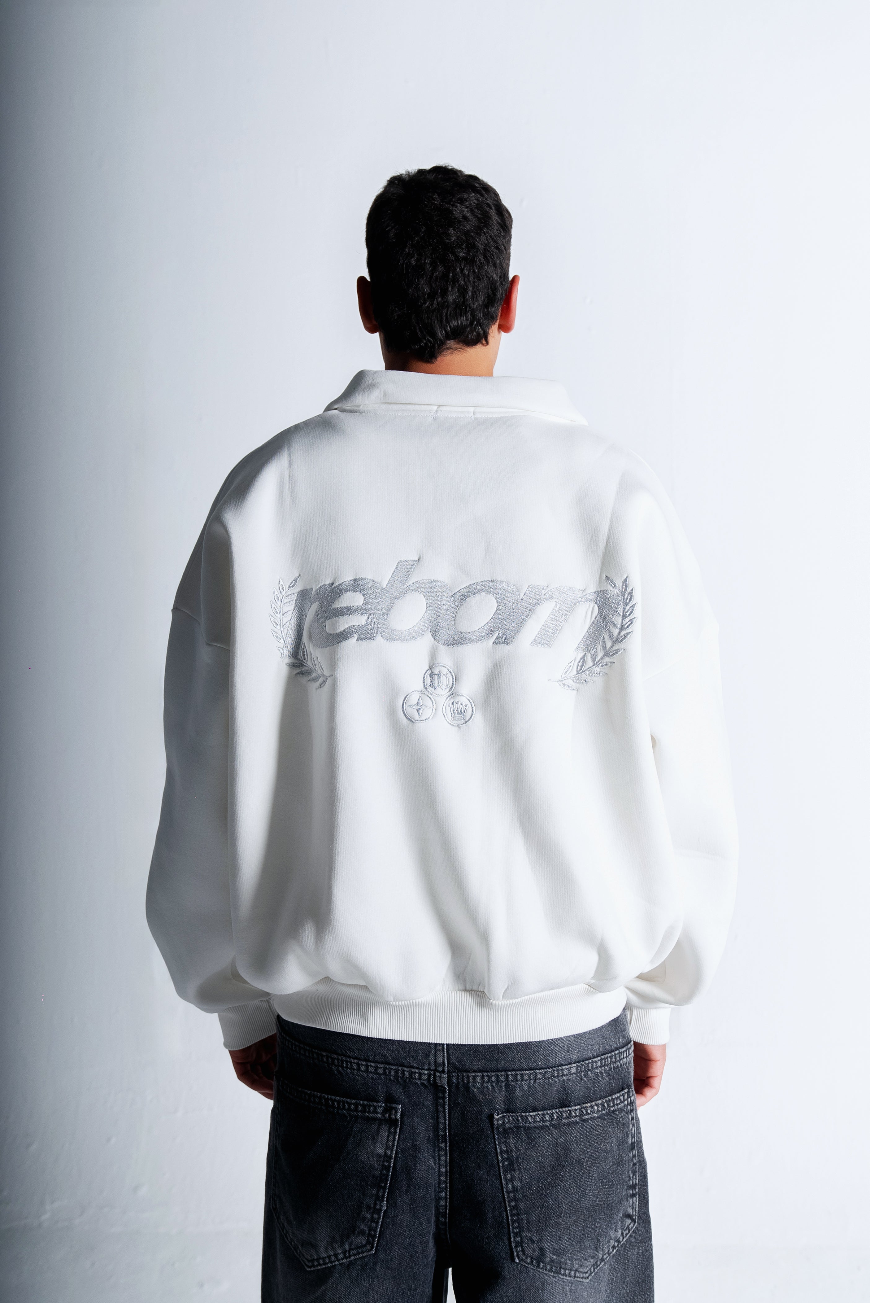 Reborn quarter zipper "White"