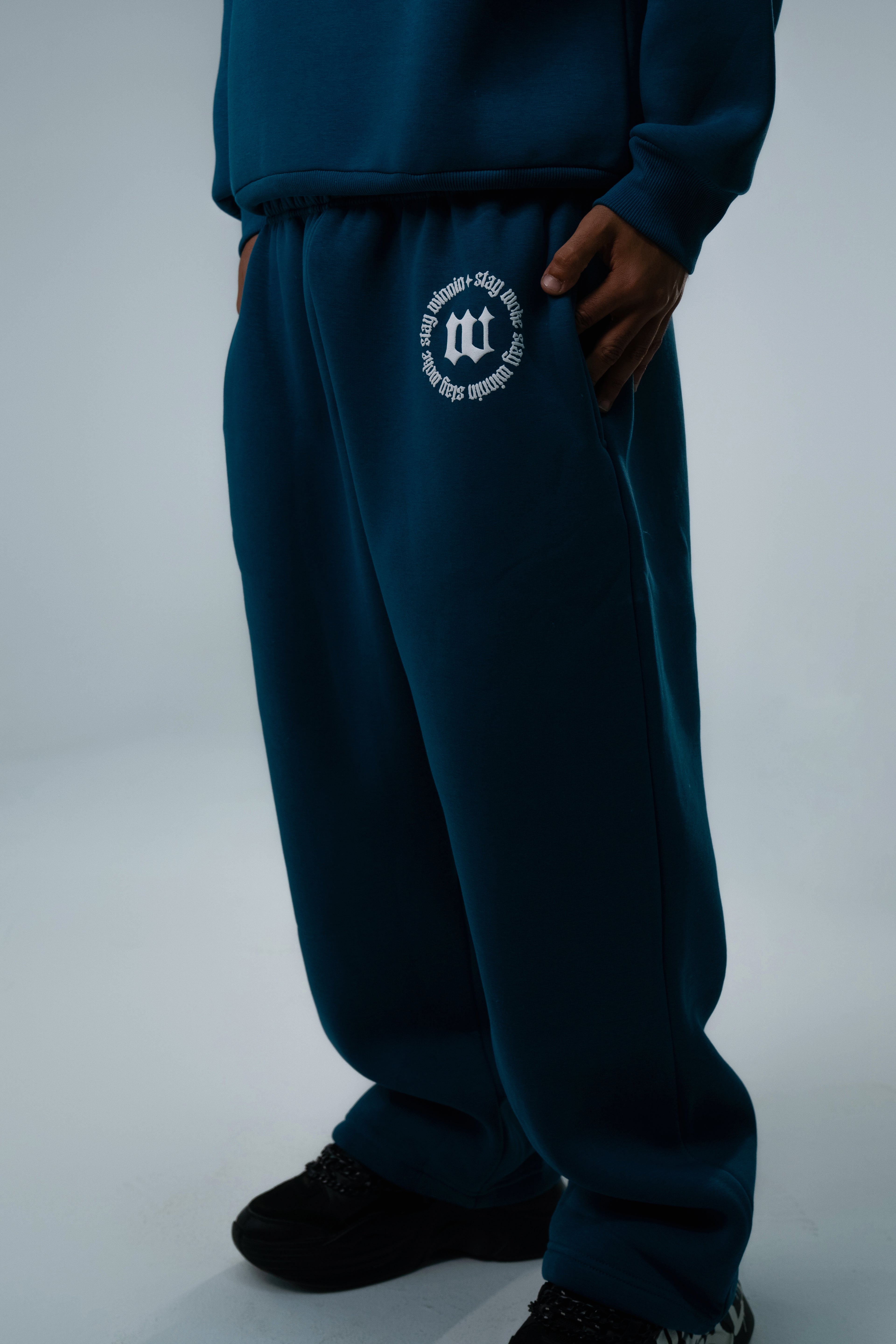 Teal Pants "Stay Woke"