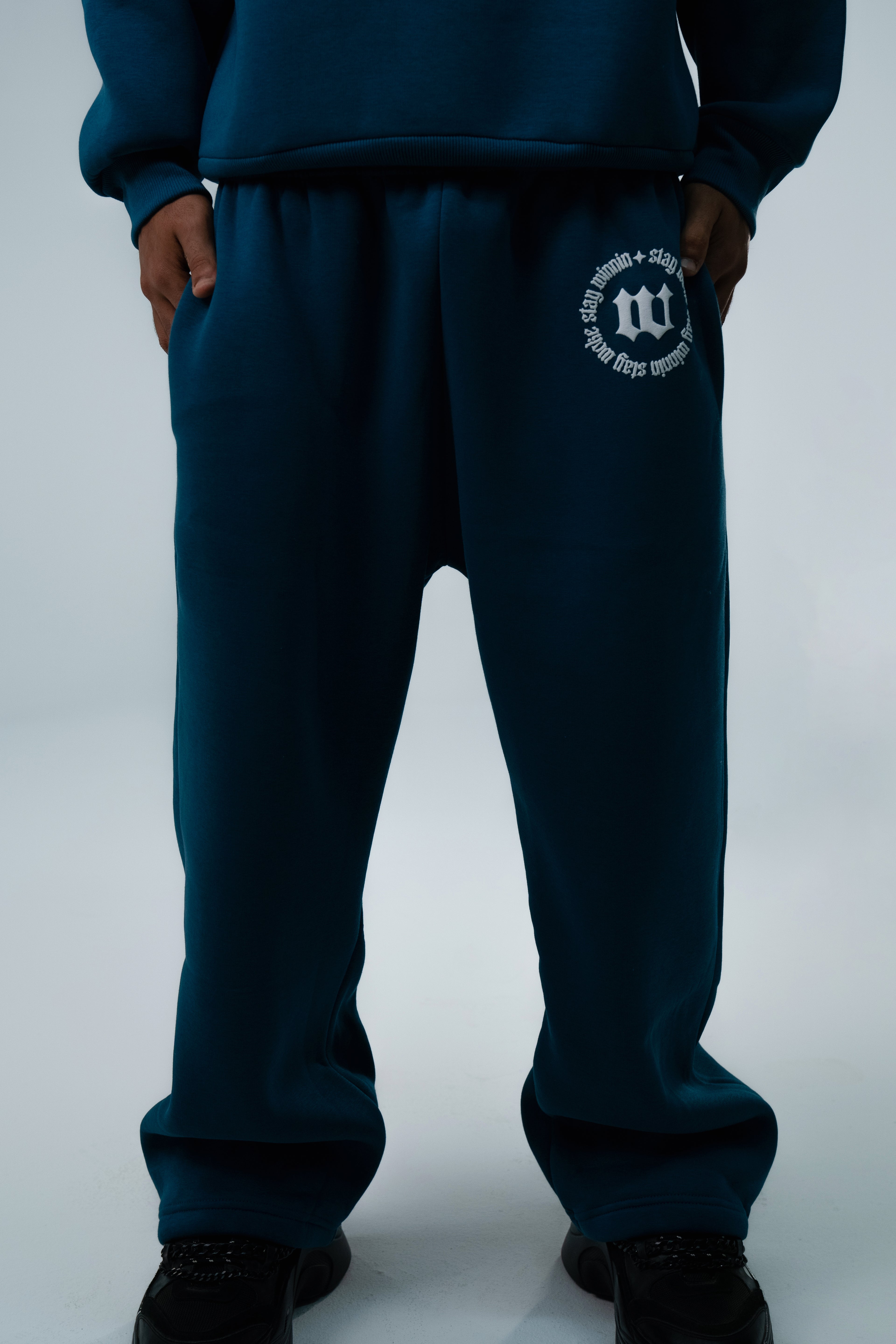 Teal Pants "Stay Woke"