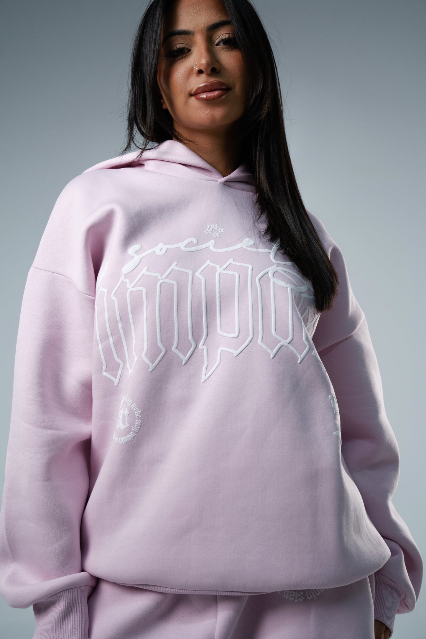 Pink Hoodie "Impact Society"