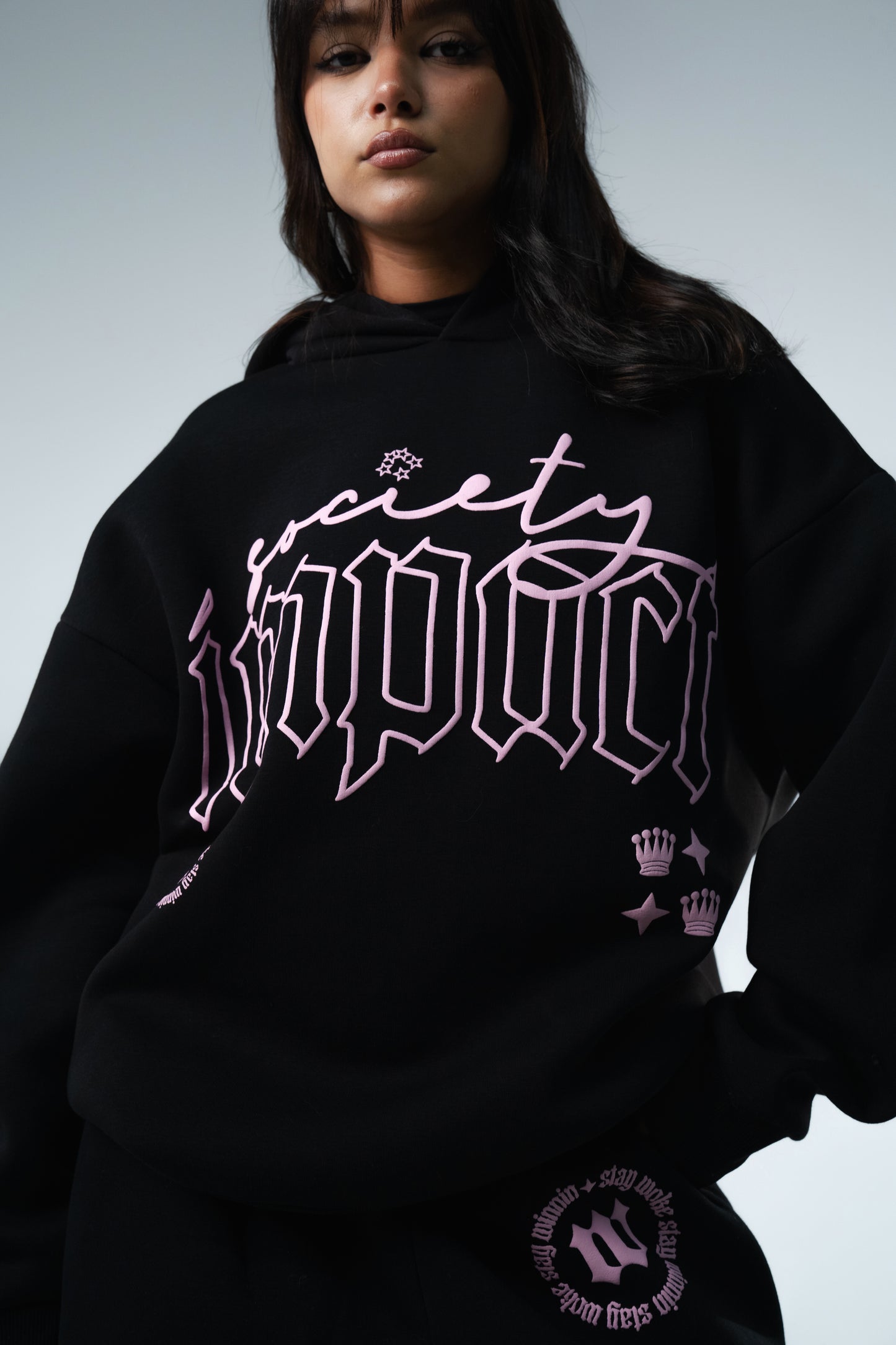 Black Hoodie "Impact Society"