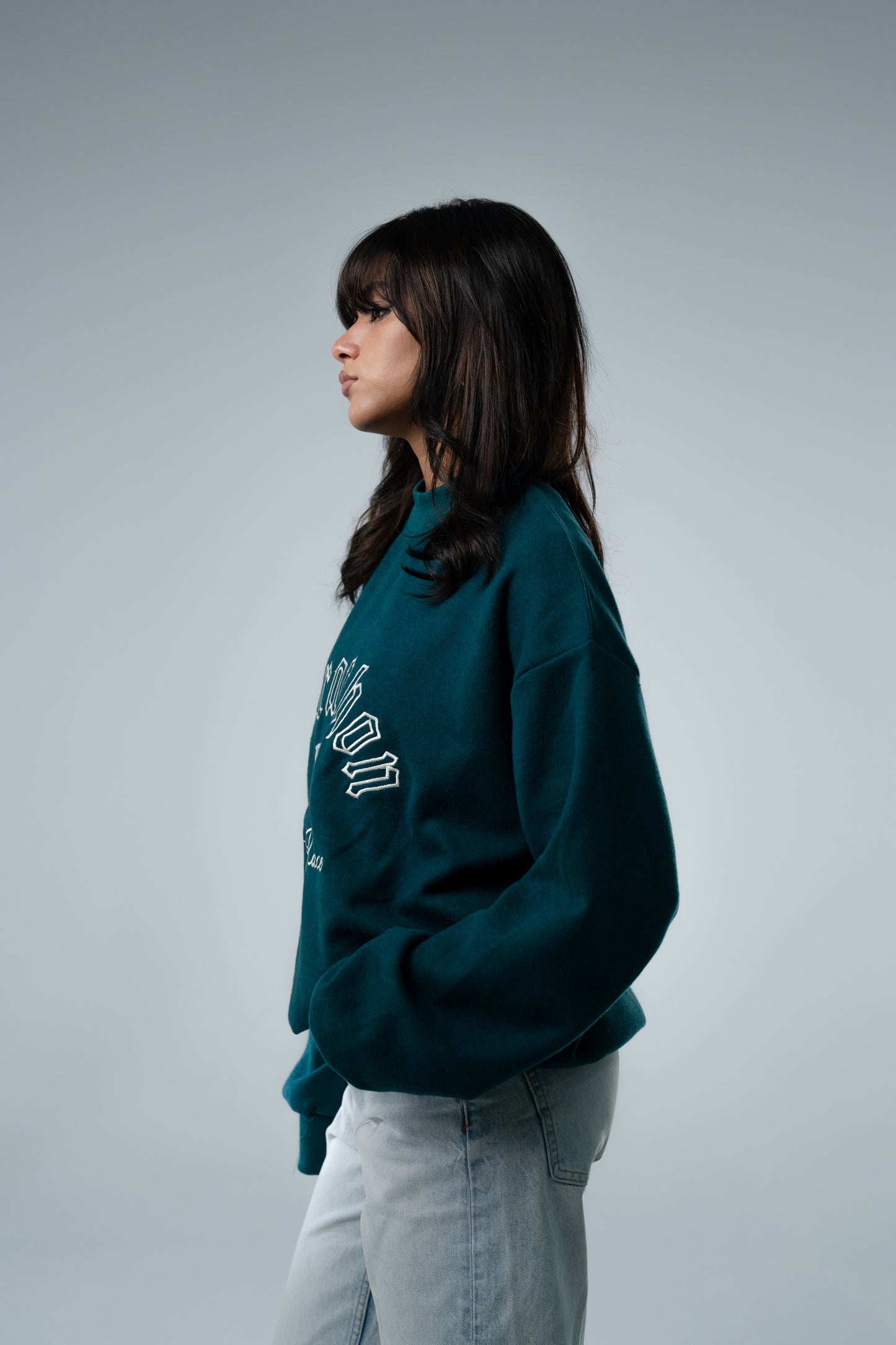 Teal Crewneck "Marathon"