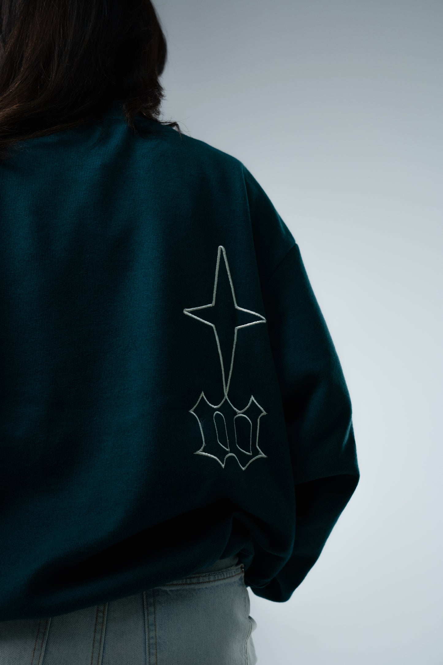 Teal Crewneck "Marathon"