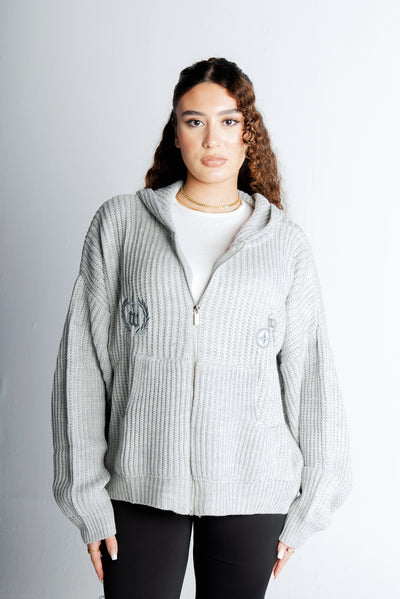 Get rich knitted jacket "Grey"