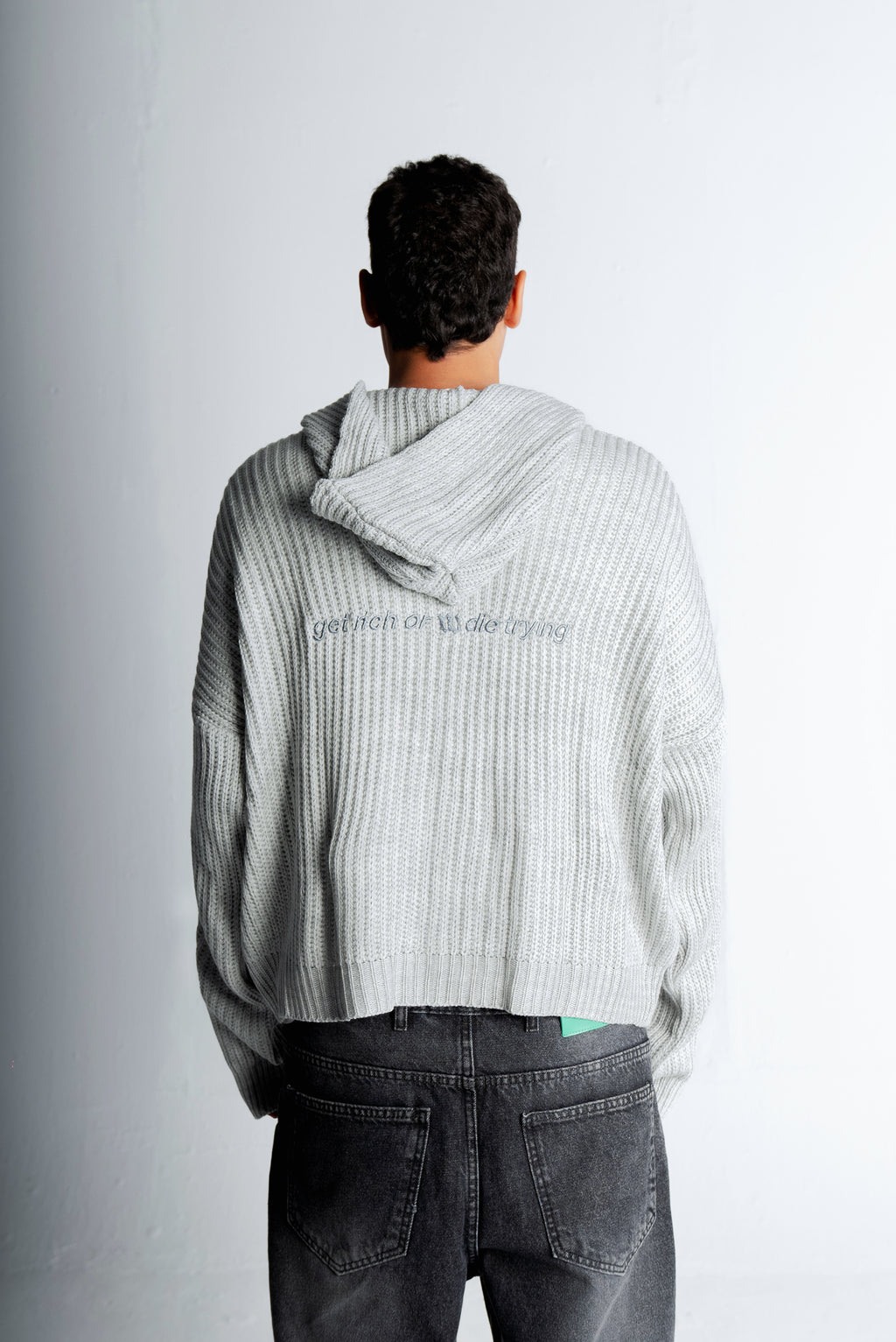 Get rich knitted jacket "Grey"