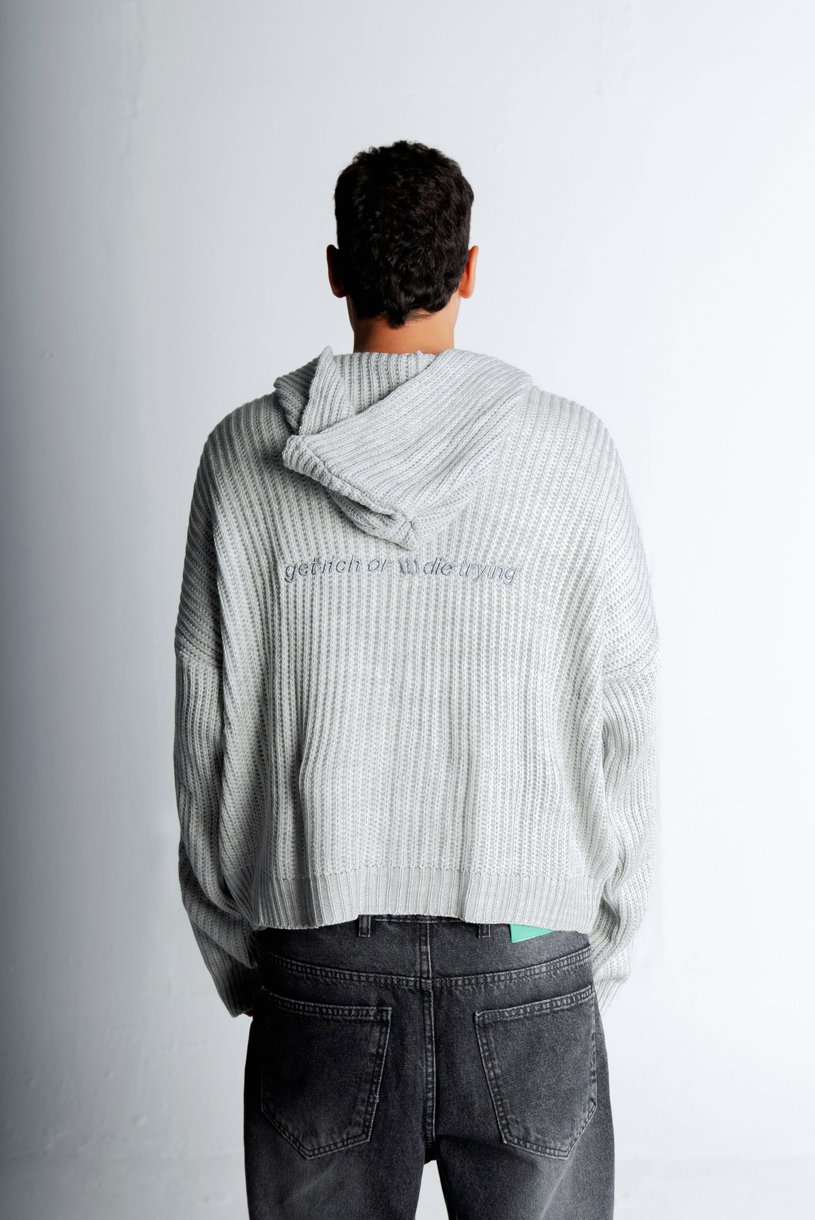 Get rich knitted jacket "Grey"