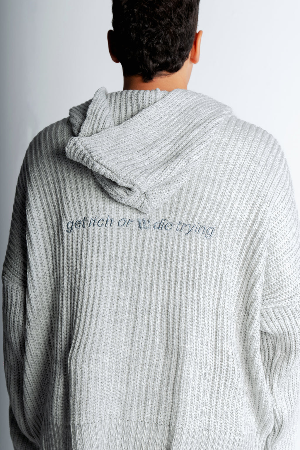 Get rich knitted jacket "Grey"