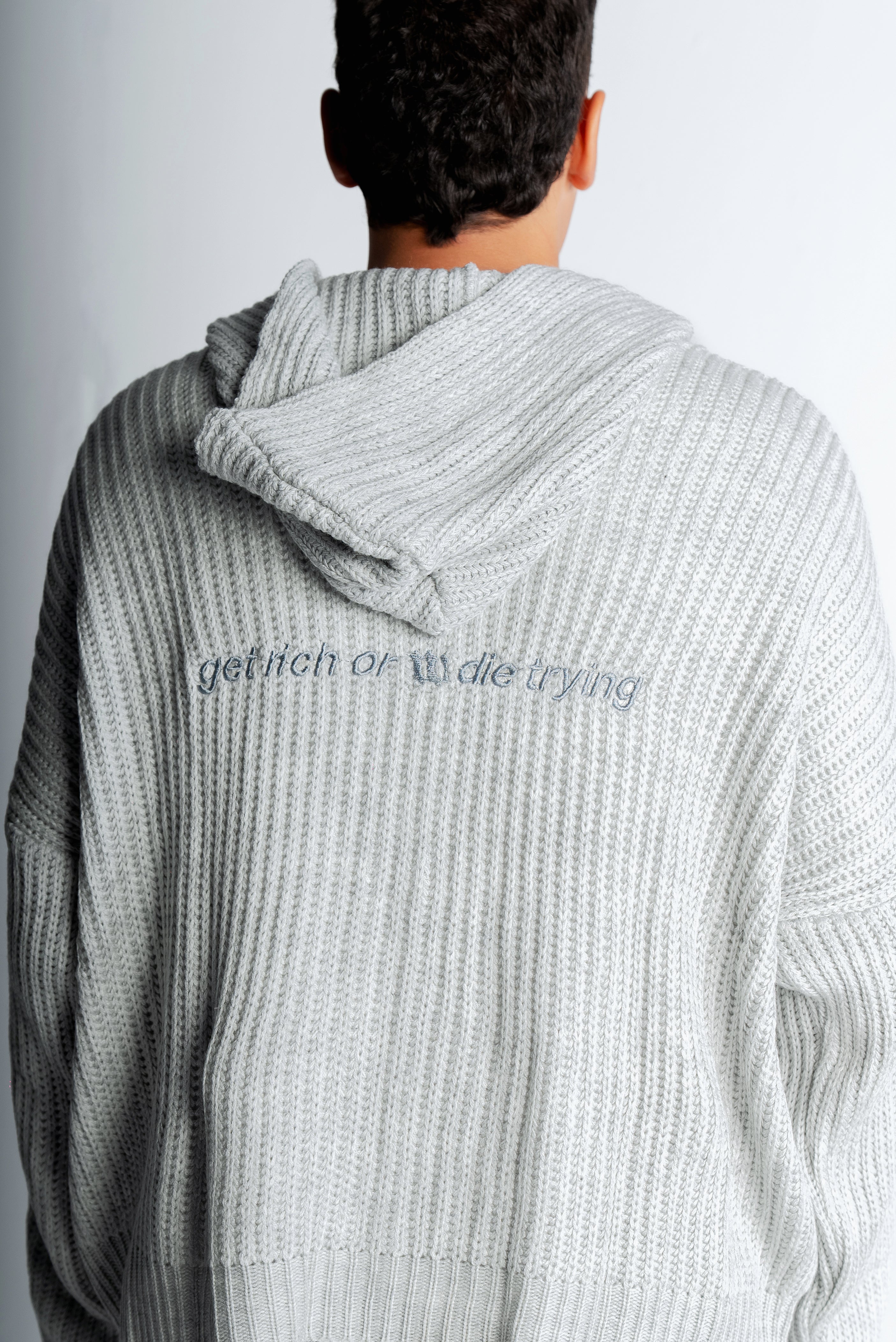 Get rich knitted jacket "Grey"