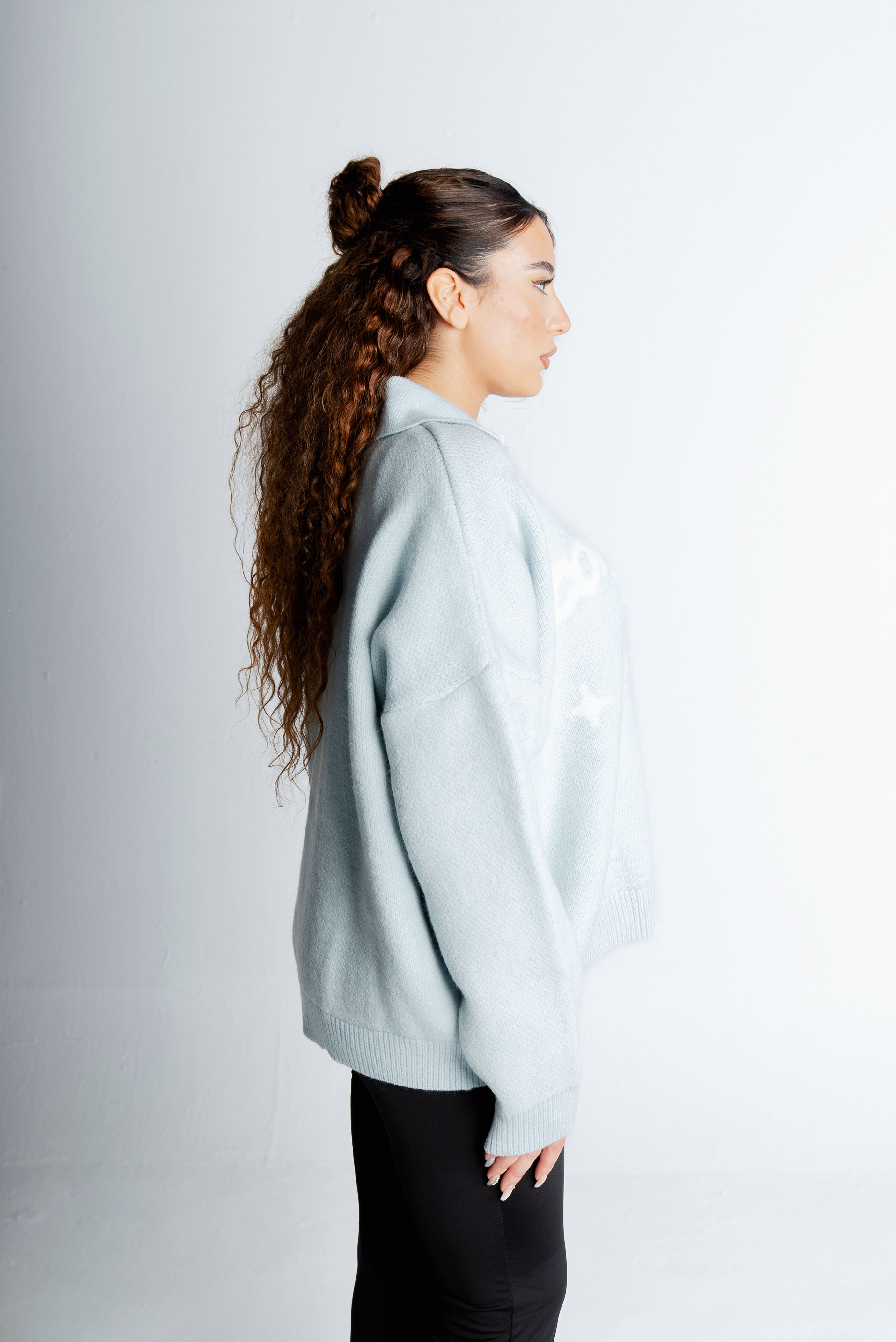 Consistency Knitted Polo "Baby Blue"