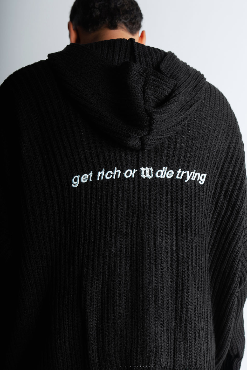 Get rich knitted jacket "Black"