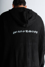 Get rich knitted jacket "Black"