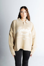 Consistency Knitted Polo "Beige"