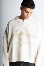 Consistency Knitted Polo "Off White"