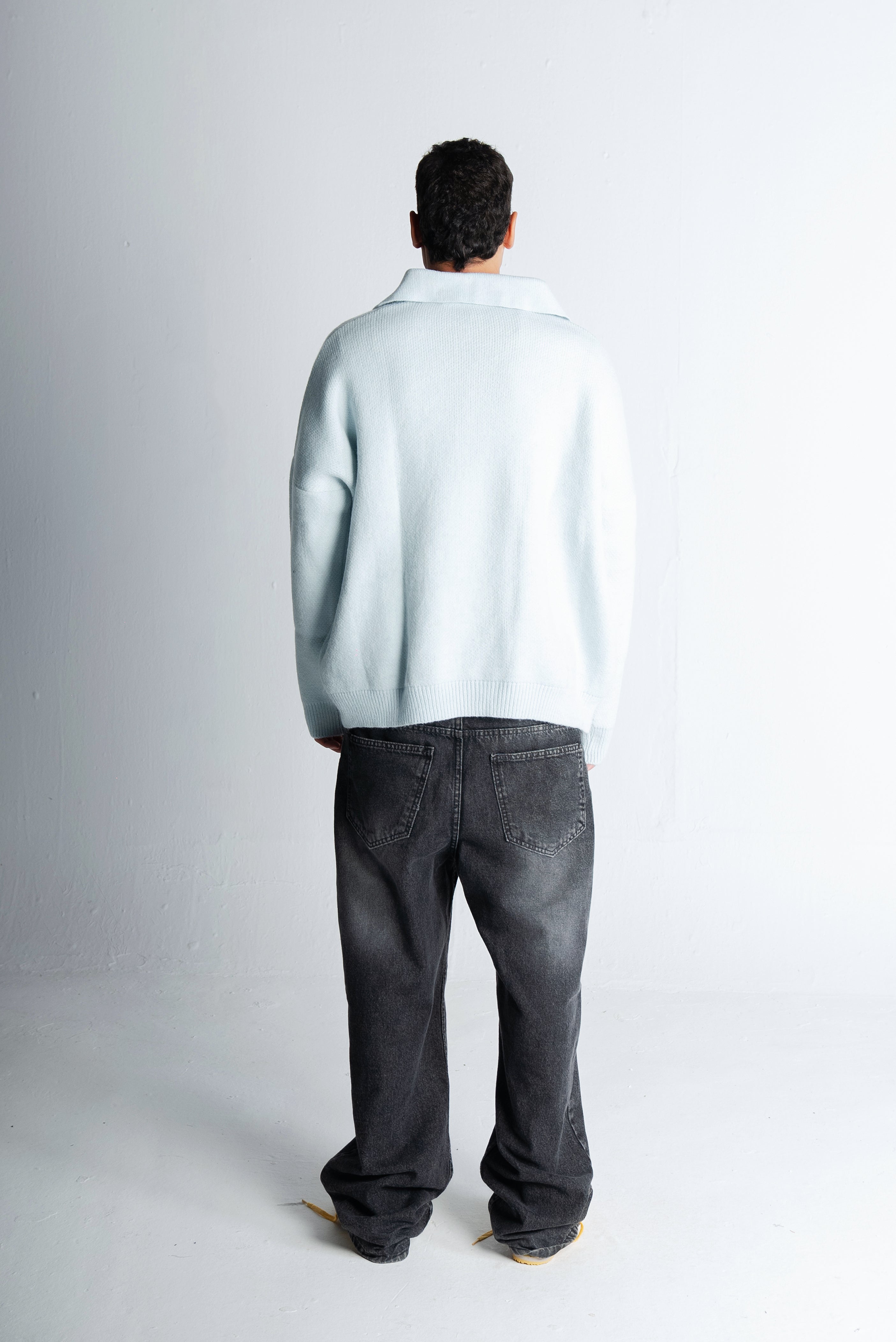 Consistency Knitted Polo "Baby Blue"