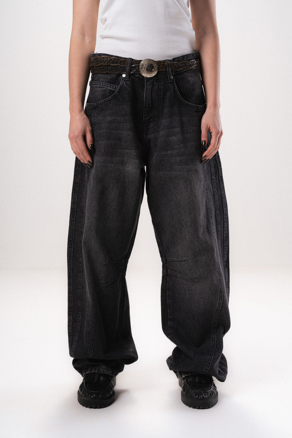 Washed Denim Jeans