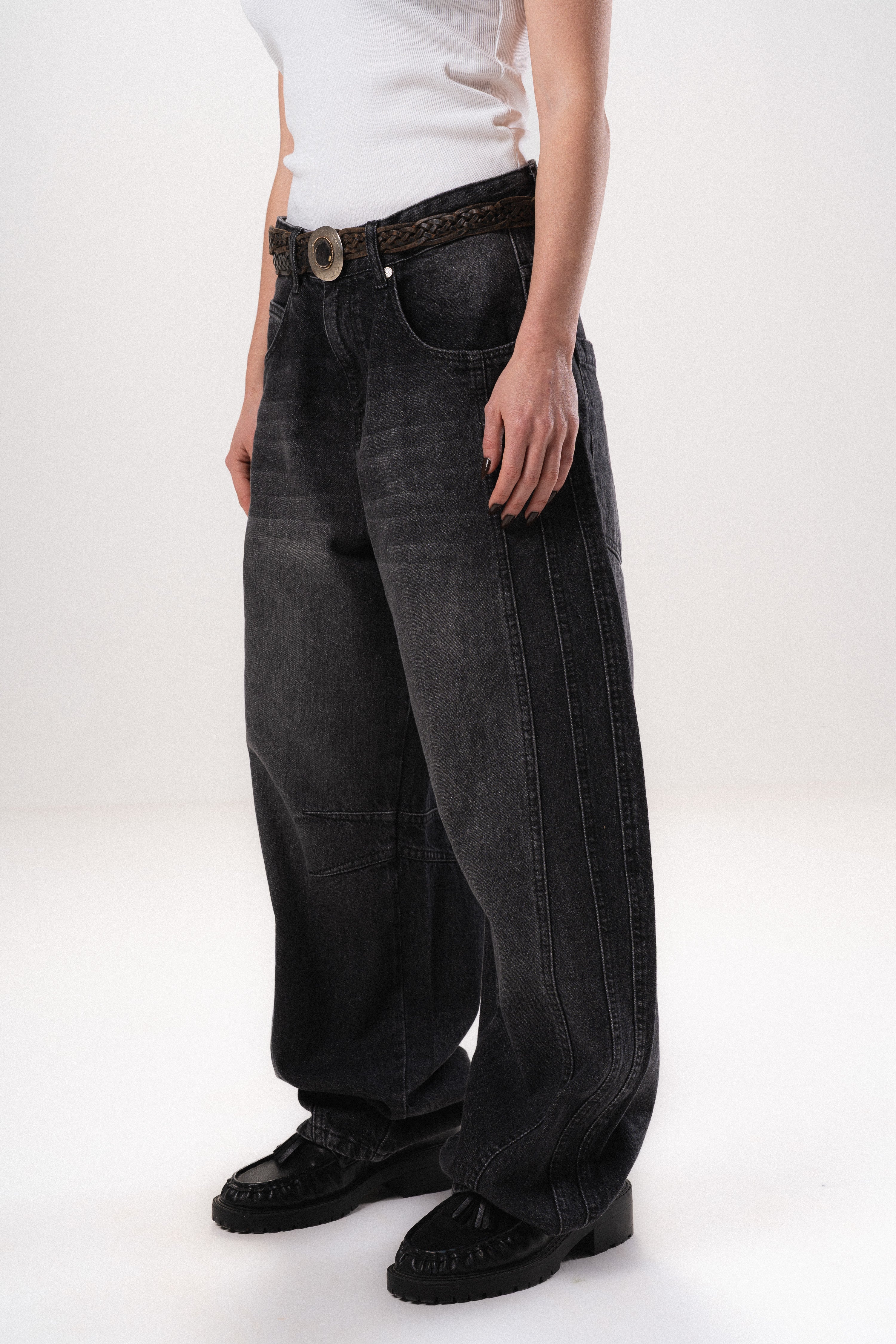 Washed Denim Jeans