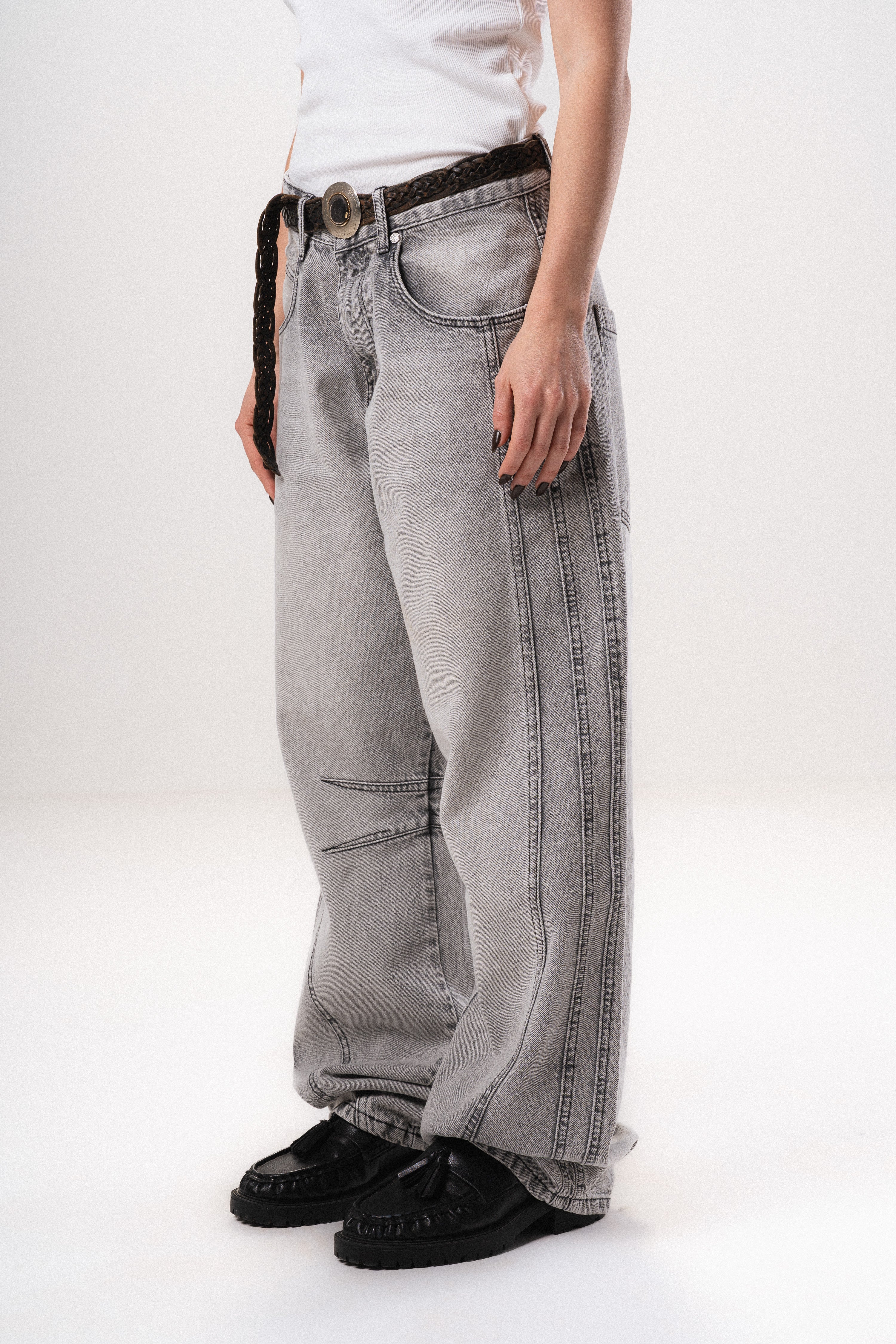 Washed Denim Jeans