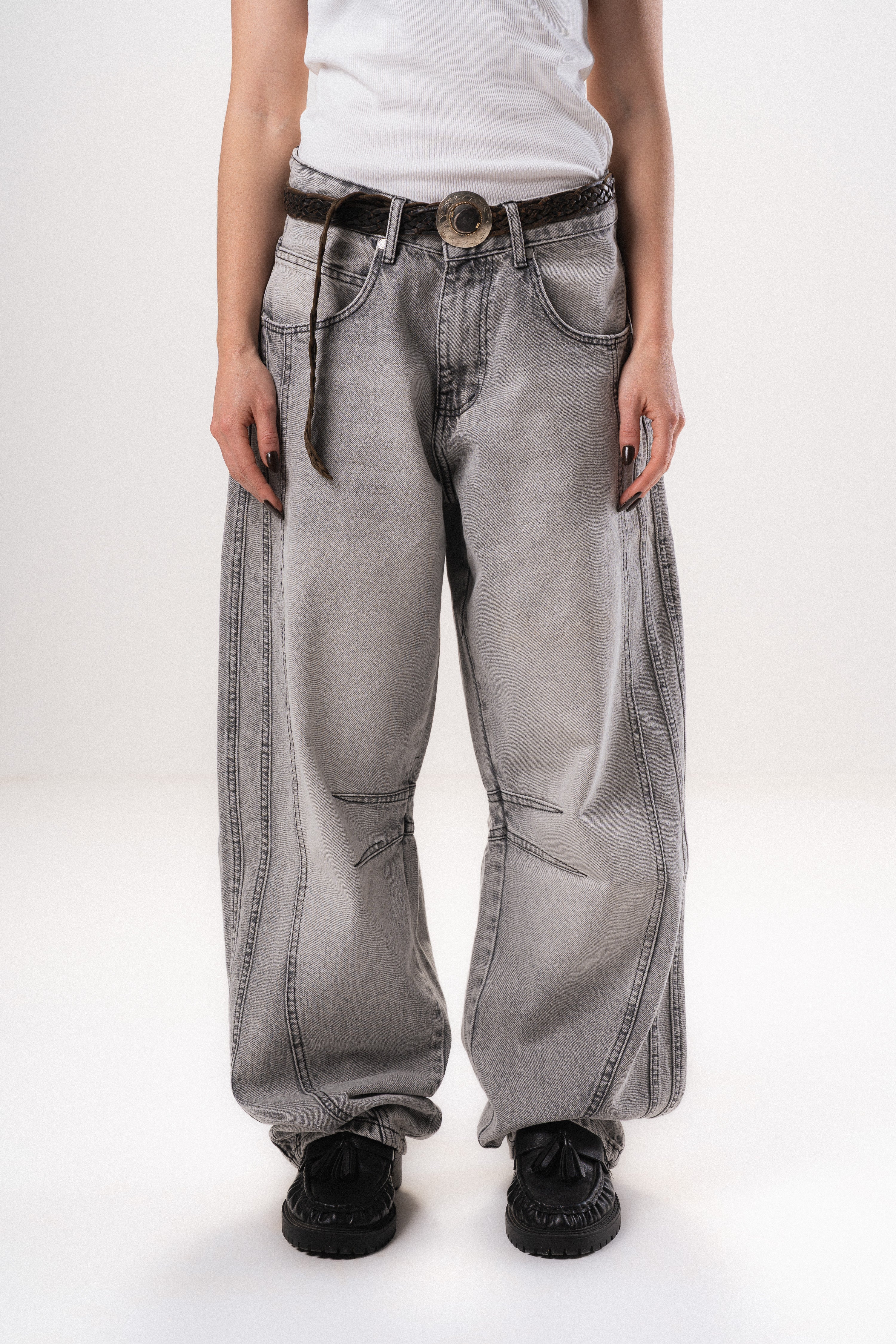 Washed Denim Jeans