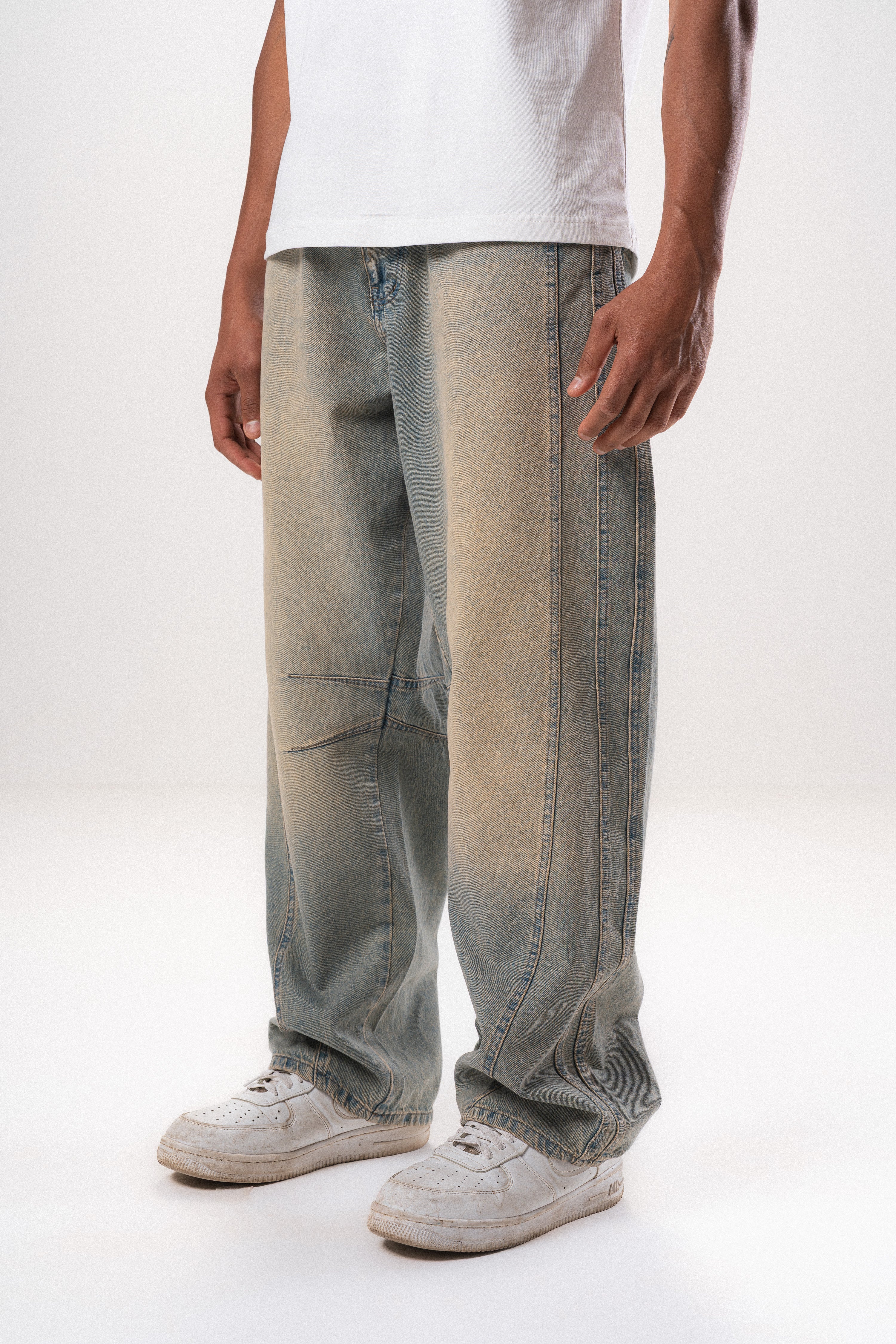 Washed Denim Jeans