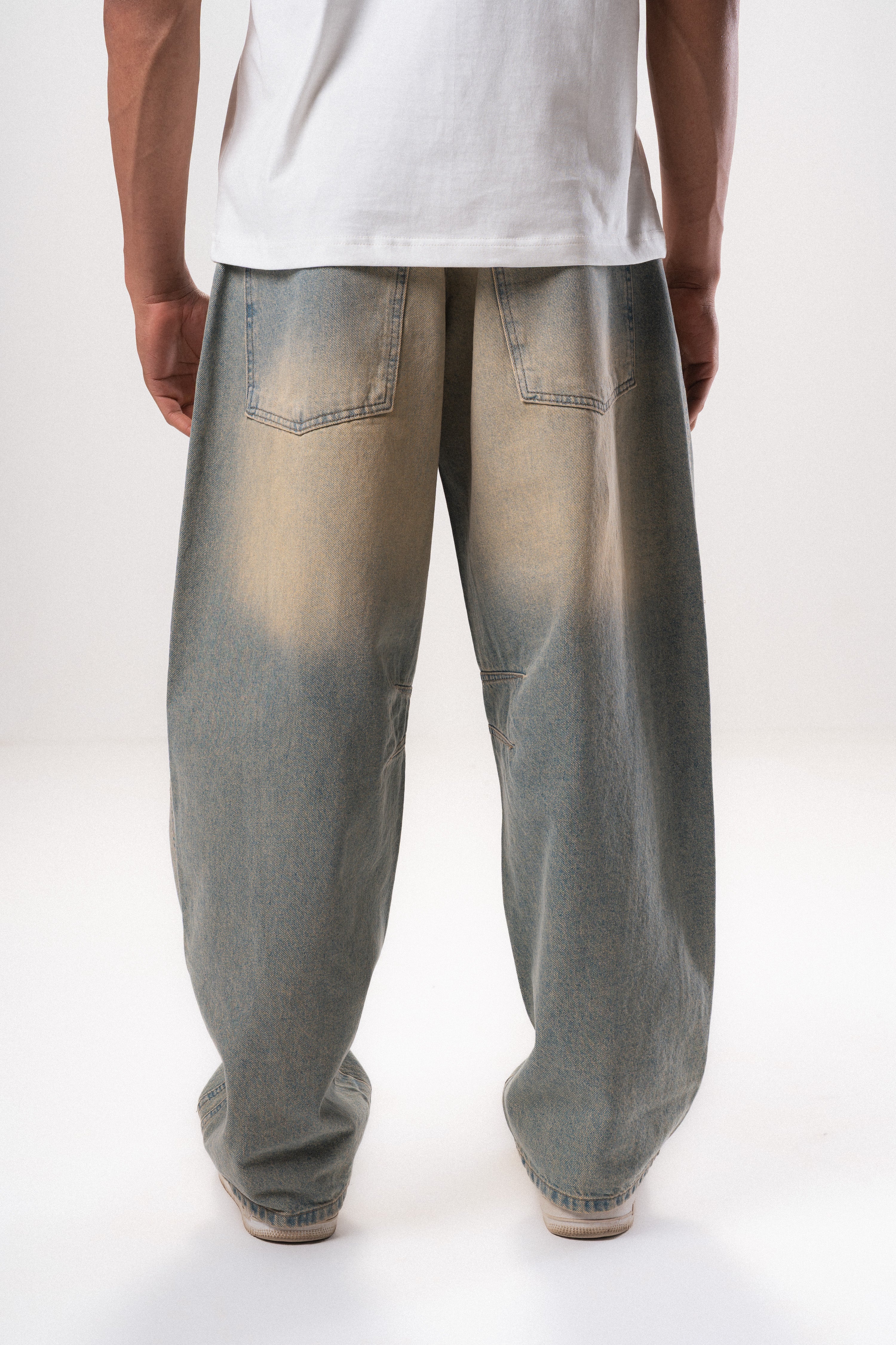 Washed Denim Jeans