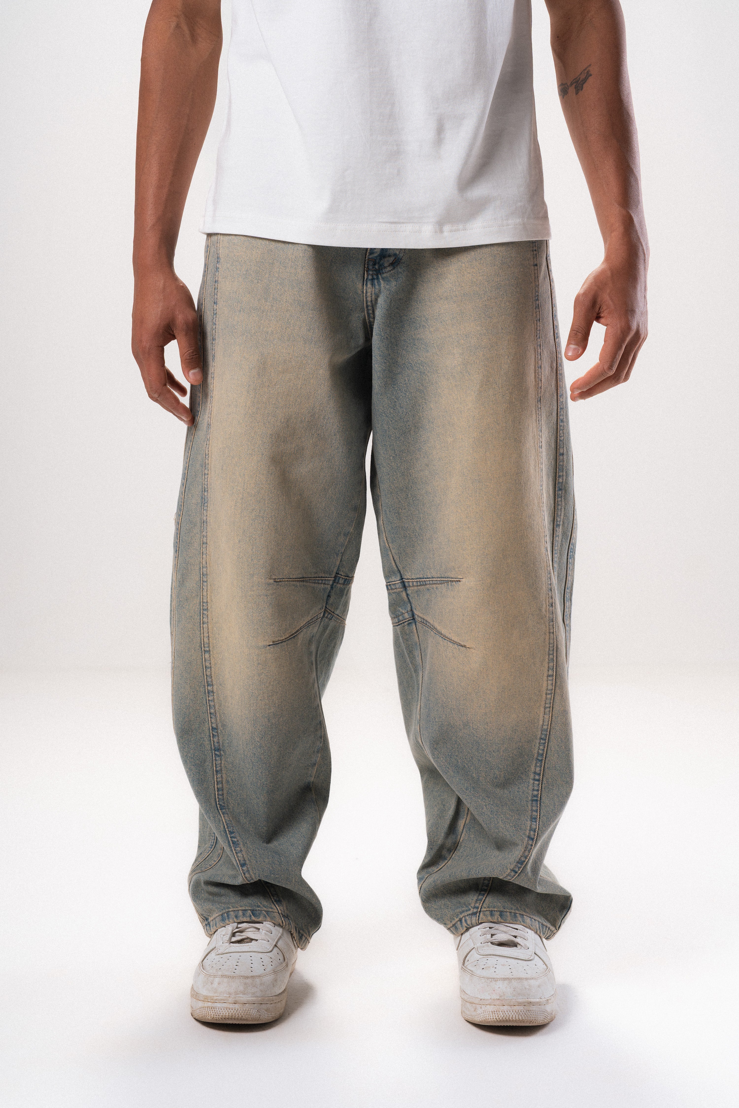 Washed Denim Jeans