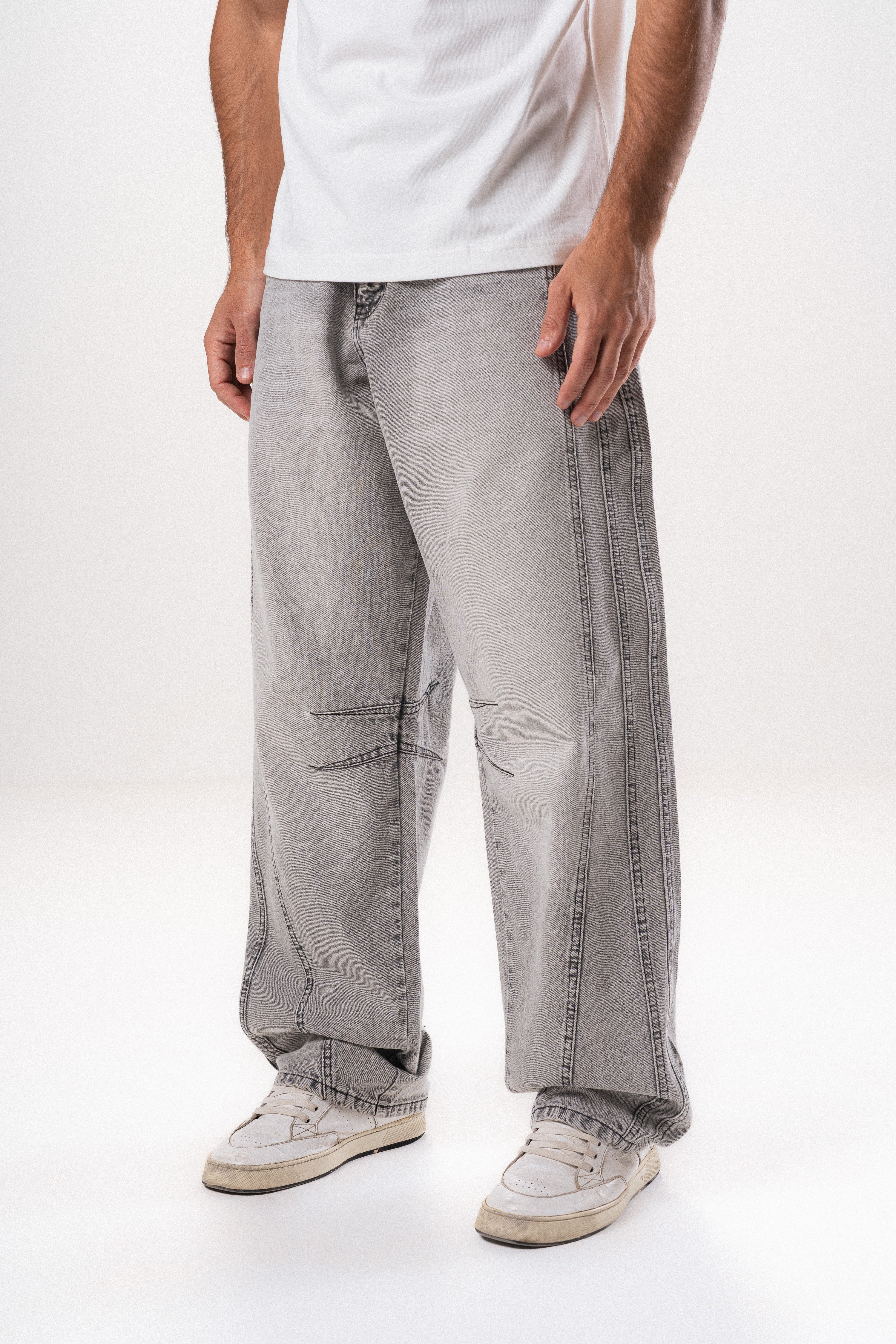 Washed Denim Jeans