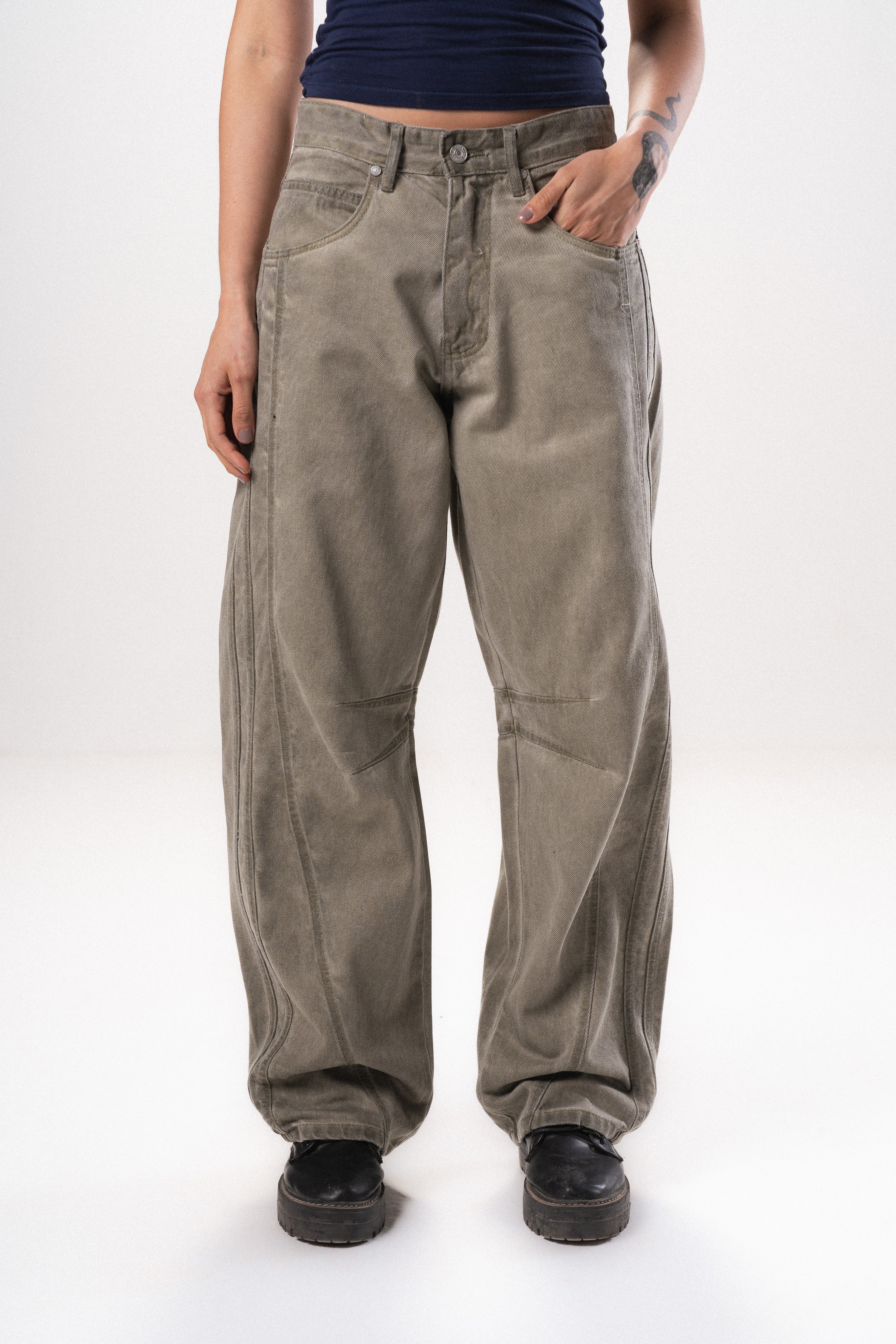 Washed Denim Jeans