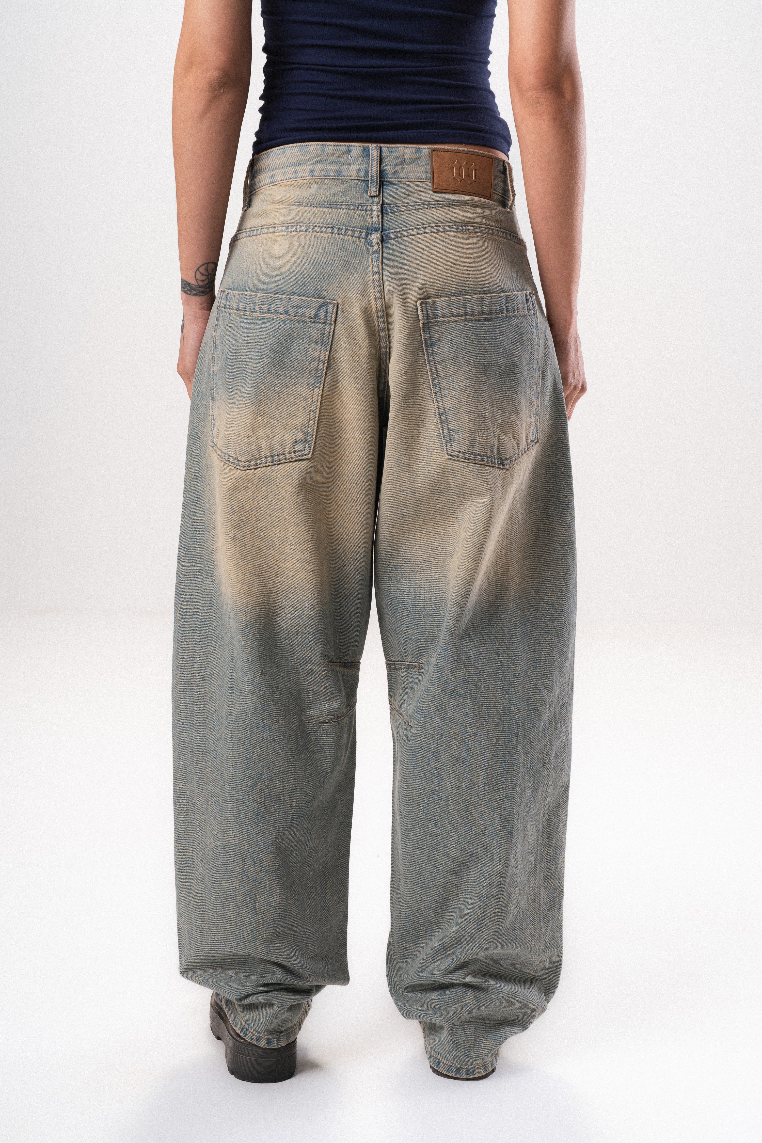 Washed Denim Jeans